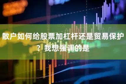 散户如何给股票加杠杆还是贸易保护？　　我想强调的是