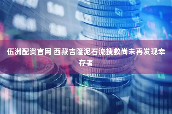 伍洲配资官网 西藏吉隆泥石流搜救尚未再发现幸存者